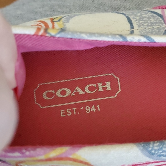 **SOLD**Authentic Coach Multi-Color Tennis Shoes - Picture 6 of 6